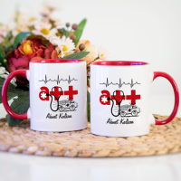 Kişiye Özel Kırmızı Renkli At Kupa Bardak