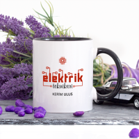 Kişiye Özel Elektrik Teknikeri Kupa Bardak - Lacivert