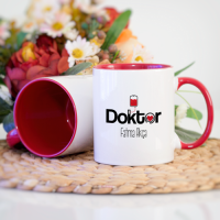Kişiye Özel Doktor Kupa Bardak - Kırmızı