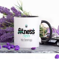 Kişiye Özel Lacivert Renkli Fitness Eğitmeni Kupa Bardak