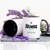 Kişiye Özel Lacivert Renkli Fitness Eğitmeni Kupa Bardak