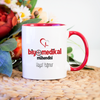 Kişiye Özel Biyomedikal Mühendisi Kupa Bardak - Kırmızı