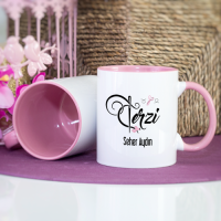 Kişiye Özel Terzi Kupa Bardak - Pembe