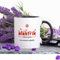 Kişiye Özel Elektrik Teknisyeni Kupa Bardak - Lacivert