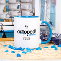Kişiye Özel Ortopedi Uzmanı Kupa Bardak - Mavi