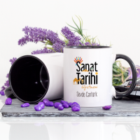 Kişiye Özel Sanat Tarihi Öğretmeni Kupa Bardak - Lacivert