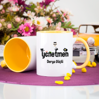 Kişiye Özel Yönetmen Kupa Bardak - Sarı