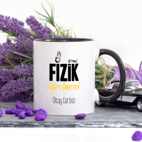 Kişiye Özel Fizik Öğretmeni Kupa Bardak - Lacivert