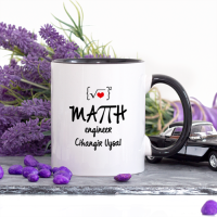 Kişiye Özel Lacivert Renkli Matematik Mühendisi Kupa Bardak