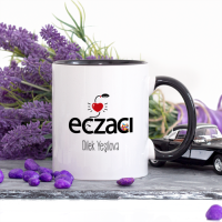 Kişiye Özel Lacivert Renkli Eczacı Kupa Bardak