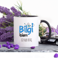 Kişiye Özel Bilgi İşlem Kupa Bardak - Lacivert