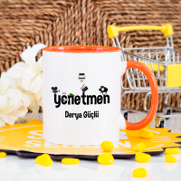 Kişiye Özel Yönetmen Kupa Bardak - Turuncu