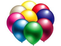 Metalik Renkli Balonlar - 100 Adet