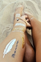 Metallic Tattoo - Metalik  Geçici Dövme Şablonu