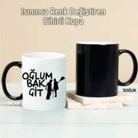 Oğlum Bak Git Kişiye Özel Sihirli Kupa Pi225