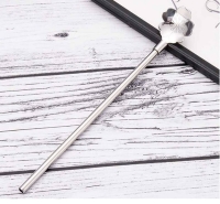 Paslanmaz Metal 2 li Kaşıklı Pipet Fırça Seti