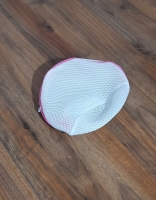 Pembe Fermuarlı Beyaz File Sütyen Yıkama Bikini İç Çamaşırı Hassas Çamaşır Yıkama Aparatı