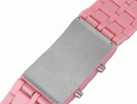 Renkli Samurai Led Kol Saati - Pembe