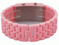 Renkli Samurai Led Kol Saati - Pembe
