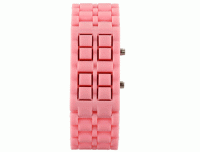 Renkli Samurai Led Kol Saati - Pembe