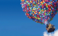 Sarı Lacivert Baskılı Balon 50 Adet