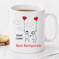 Seni Seviyorum Kişiye Özel Kupa Pi33