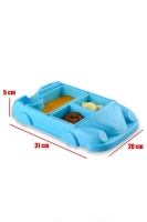 Tabldot Araba Mama Tabağı Çıkarılabilir Kaseli - 8 Bölmeli
