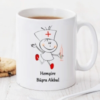 Tatlı Hemşire Kişiye Özel Kupa Pi34