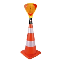 Trafik Yol Konisi Reflektifli 75cm İşyeri Otopark Dükkan PVC Kırılmaz Esnek Trafik Dubası Delinatör