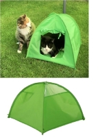 Yeşil Pet Çadırı Pet Hut Kedi ve Köpek Evi İç- Dış Mekan Katlanır Pet Kulubesi