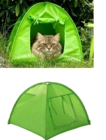 Yeşil Pet Çadırı Pet Hut Kedi ve Köpek Evi İç- Dış Mekan Katlanır Pet Kulubesi