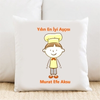 Yılın En İyi Aşçısı Kişiye Özel Yastık Kılıfı Pi79