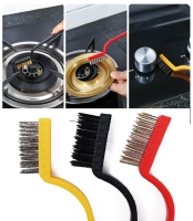 3 Lü Detay Temizlik Fırça Seti  Araba -Mutfak Ocak - Fayans Temizlik Fırça (Bakır- Demir- Plastik)