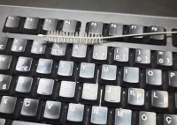 3 Lü Pratik Fırça  Esnek Bükülebilir Klavye Mouse Arası Temizlik Fırçası
