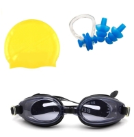 3 Parça Havuz Seti Gözlük Silikon Bone Ve Kulak Burun Tıkayıcı