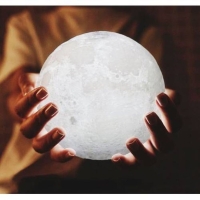 3D Ay Gece Lambası Dekoratif Küre Led Başucu Lambası