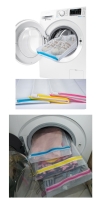3'lü Çamaşır Yıkama Filesi Set Renkli Fermuarlı Pratik Çamaşır Yıkama Filesi Seti 3 Boy