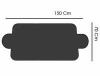 Araç Ön Cam Güneşliği (150x70 cm) - Siyah