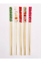Bambu Chopstick Çubuk Yemek Çubuğu Yıkanabilir Tekrar Kullanılabilir (10 Çift- 20 Adet )