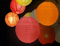 Dekoratif Çin Feneri – Kağıt Lamba - Kırmızı - DEV BOY