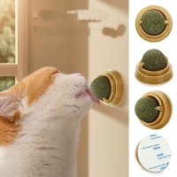 Duvara Yapışan Dönen Kedi Nanesi Cat Mint Oyun Topu Doğal Kedi Oyuncağı