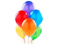Metalik Renkli Balonlar - 100 Adet