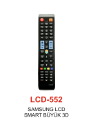 Samsung Source LCD Büyük Tv Kumandası - LCD 552