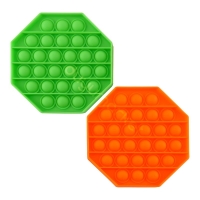 Sekizgen Tek Renk Pop Push İt Anti Stres Baloncukları Bubble Fidget