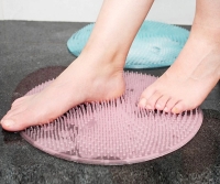 Silikon Fırçalı Banyo Masaj Matı ve Ayaklar için Topuk Masaj Paspası