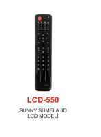 SUNNY - SUMELA 3D Serisi TV KUMANDASI LCD 550